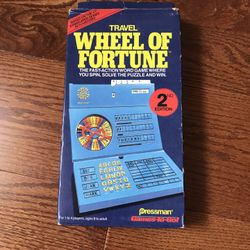 Vintage travel wheel of fortune 1989 by Pressman