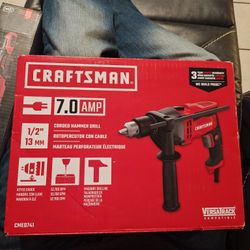 $70  New Craftsman Corded Hammer Drill