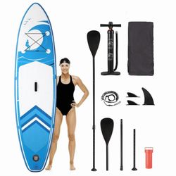 Inflatable Paddle Board Stand Up Paddle Board 6 in Thick with Sup Accessories and Carry Bag and Fast Pumping for Adults and Youth