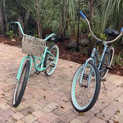 (2) 26” Beach Cruisers $100.00 BOTH, CASH. TEXT FOR PRICES