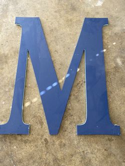 Large M for Wall Decor