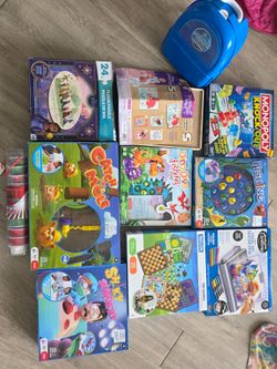 Kids toys and games. Price not fixed. Take any