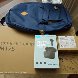 SGIN M17S Intel i3-5005U 2.40GHz 17.3 Inch FHD IPS 4GB 128GB SSD Windows 11 ThinkPad Bluetooth Silent Mouse Backpack Earbuds Bundle Brand New Sealed