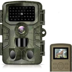 Trail Camera 4K 32MP, 1520P Hunting Camera, 120° Wide-Angle Motion Latest 3 Sensors View 0.2s Trigger Time Trail Game Cameras, IP66 Waterproof 2” LCD 