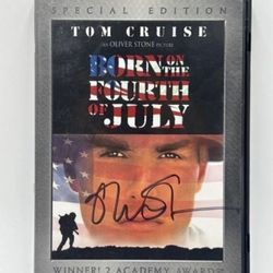Director Oliver Stone Signed Born on the 4th DVD