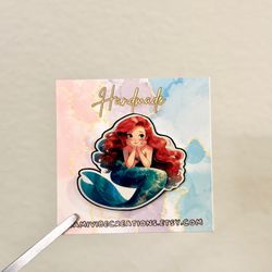 Handmade Mermaid Pin | Shrink Plastic Pin