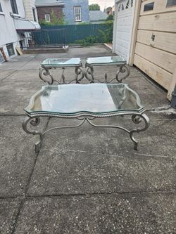 Coffee table and 2 end tables