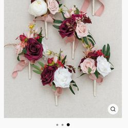 Small burgundy Flower Arrangements