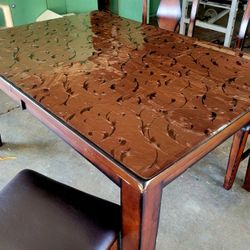 Dining Table and 4 Chairs,  solid wood