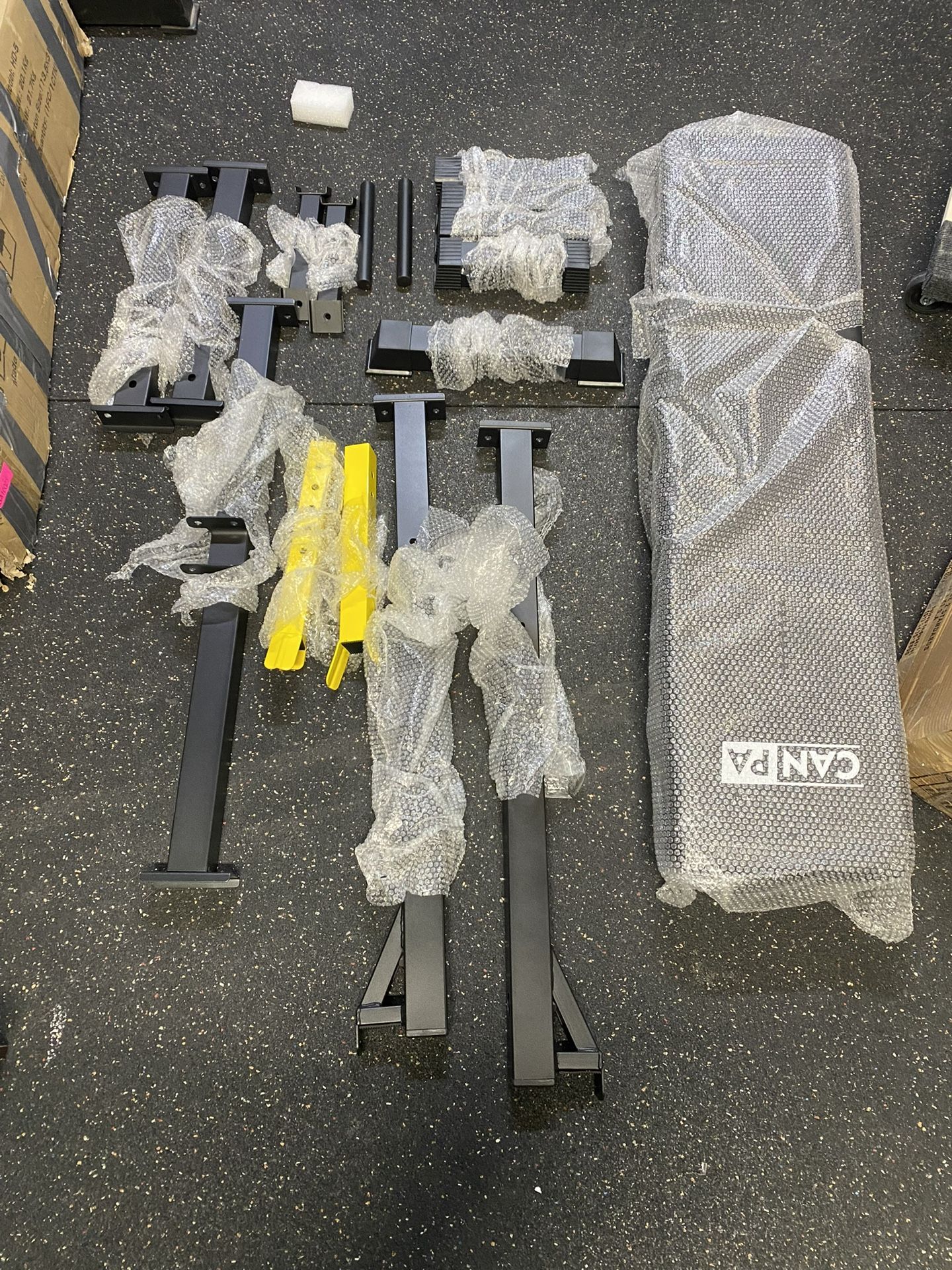 Bench Press, CANPA Olympic Weight Bench with Squat Rack