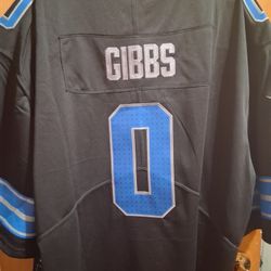 Brand New  Black Detroit Lions #0 Gibbs Jersey Size 3XL! Shoot me an offer!