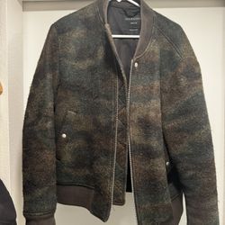 ALL SAINTS: Camo Bomber (fits like large)