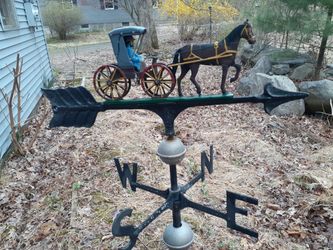Vintage weathervane roof art