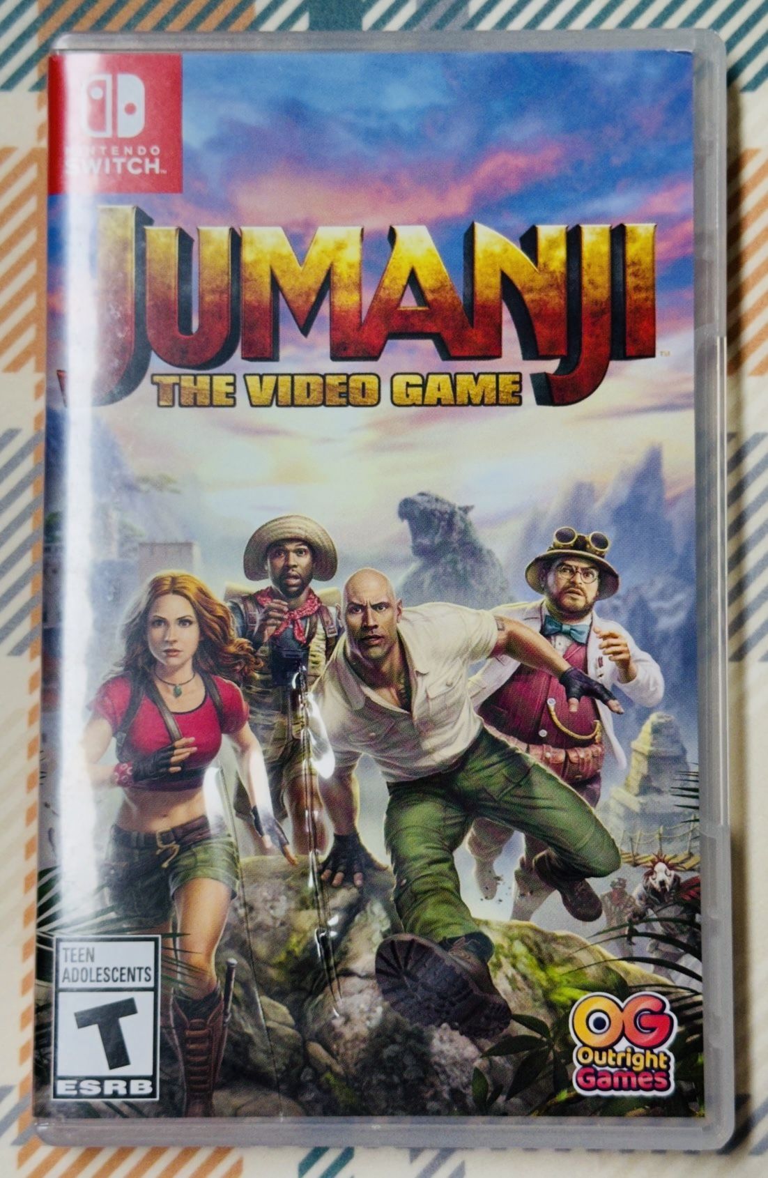 Jumanji: the Video Game - Nintendo Switch With Case Tested/Works J98