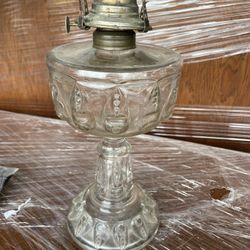 Antique WHITE FLAME LIGHT CO. Kerosene Oil Lamp, Vintage White Flame Light Co.