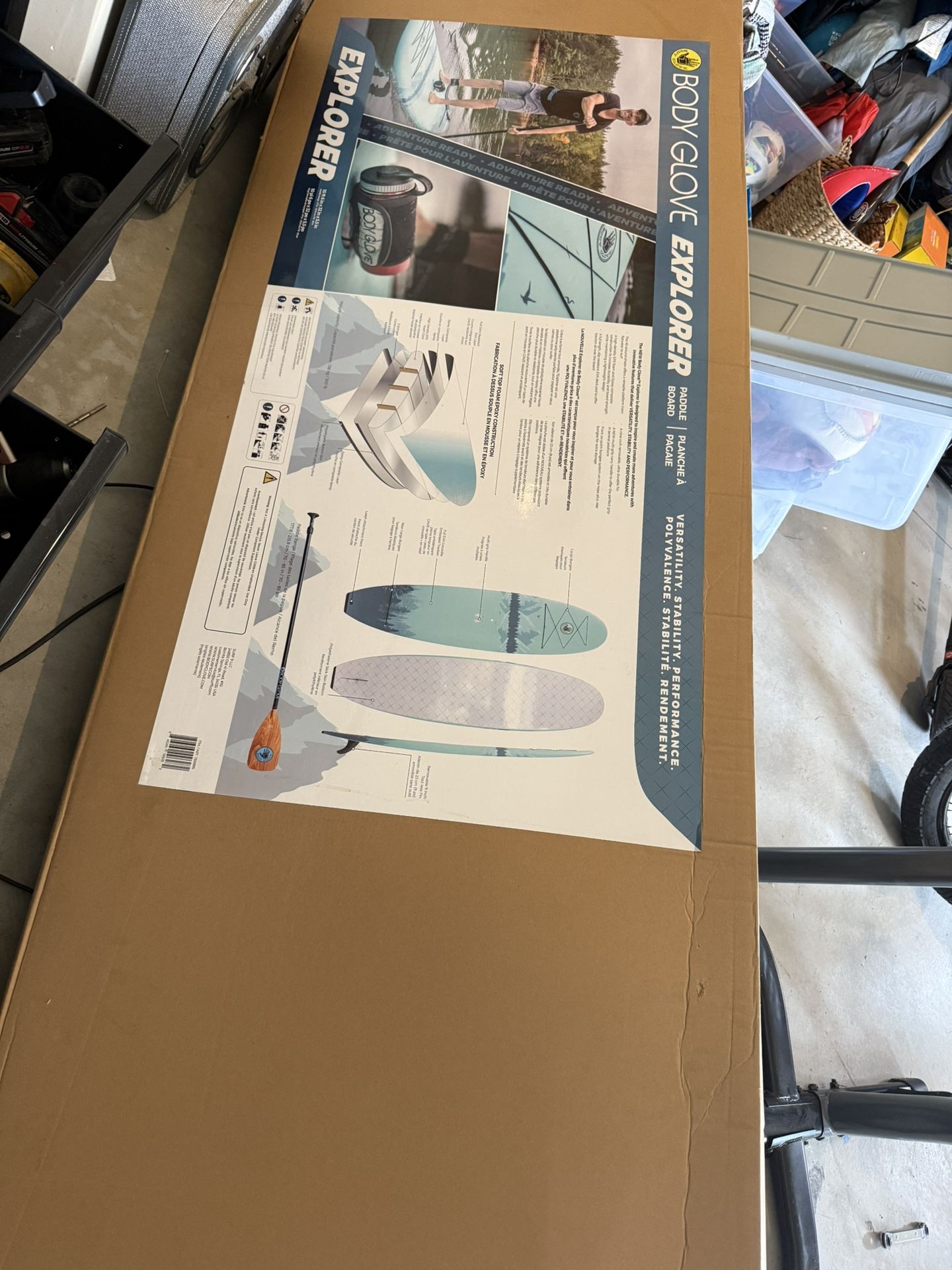 New In Box: Paddle Board With Paddle