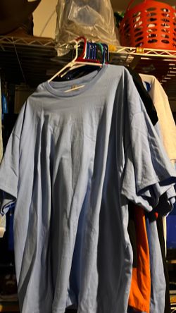 Men’s 3XL Solid light blue t-shirt