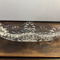 FLOWER AMERICAN BRILLIANT PERIOD ERA CELERY DISH
