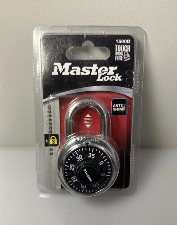 New Combination Padlock Master Lock