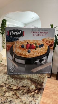 Parini 12-Inch Electric Crepe Maker & Griddle