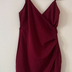 Burgandi Dress