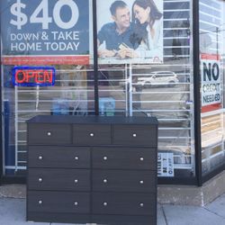 Dresser 9 Drawers In Any Color New-SIZE-56W-16D-43H