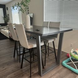 Modern Bar Height Table And Chairs