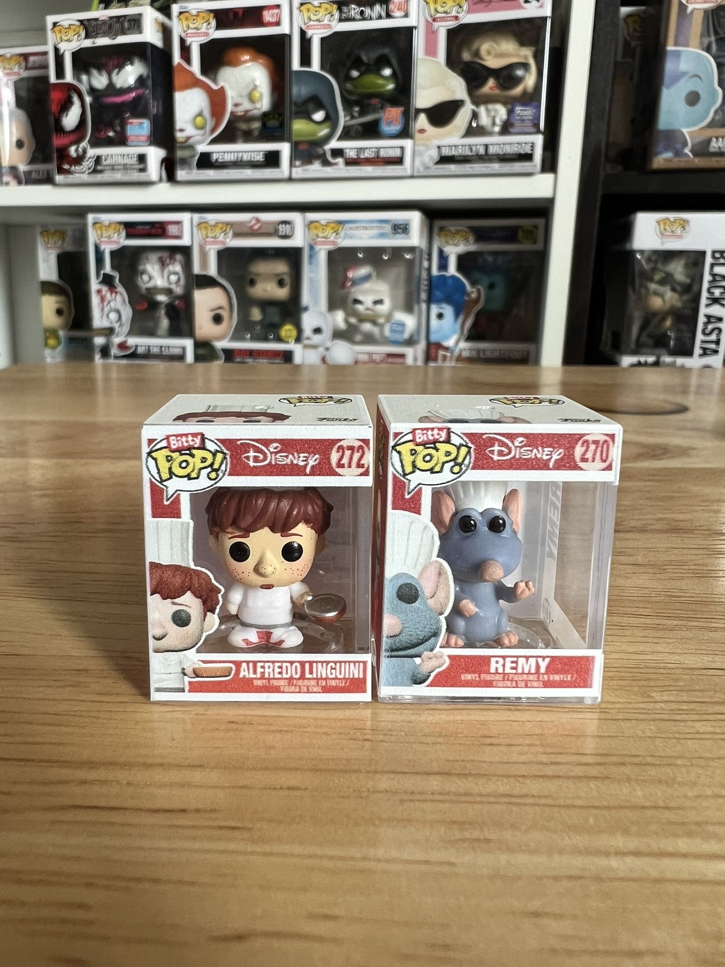 ULTRA RARE CHASE BITTY Alfredo Linguini & Remy Rat Ratatouille Disney Funko Pops #270 #272 Pixar