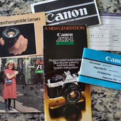 Vintage Canon Camera Booklets