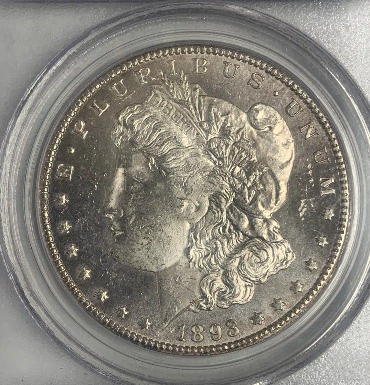 1893-CC Morgan Silver Dollar Uncirculated Carson City