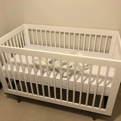 Crib And Mattress 