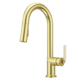 Pfister Tenet Single-Hole Pull-Down Bar/Prep Faucet, Brushed Gold