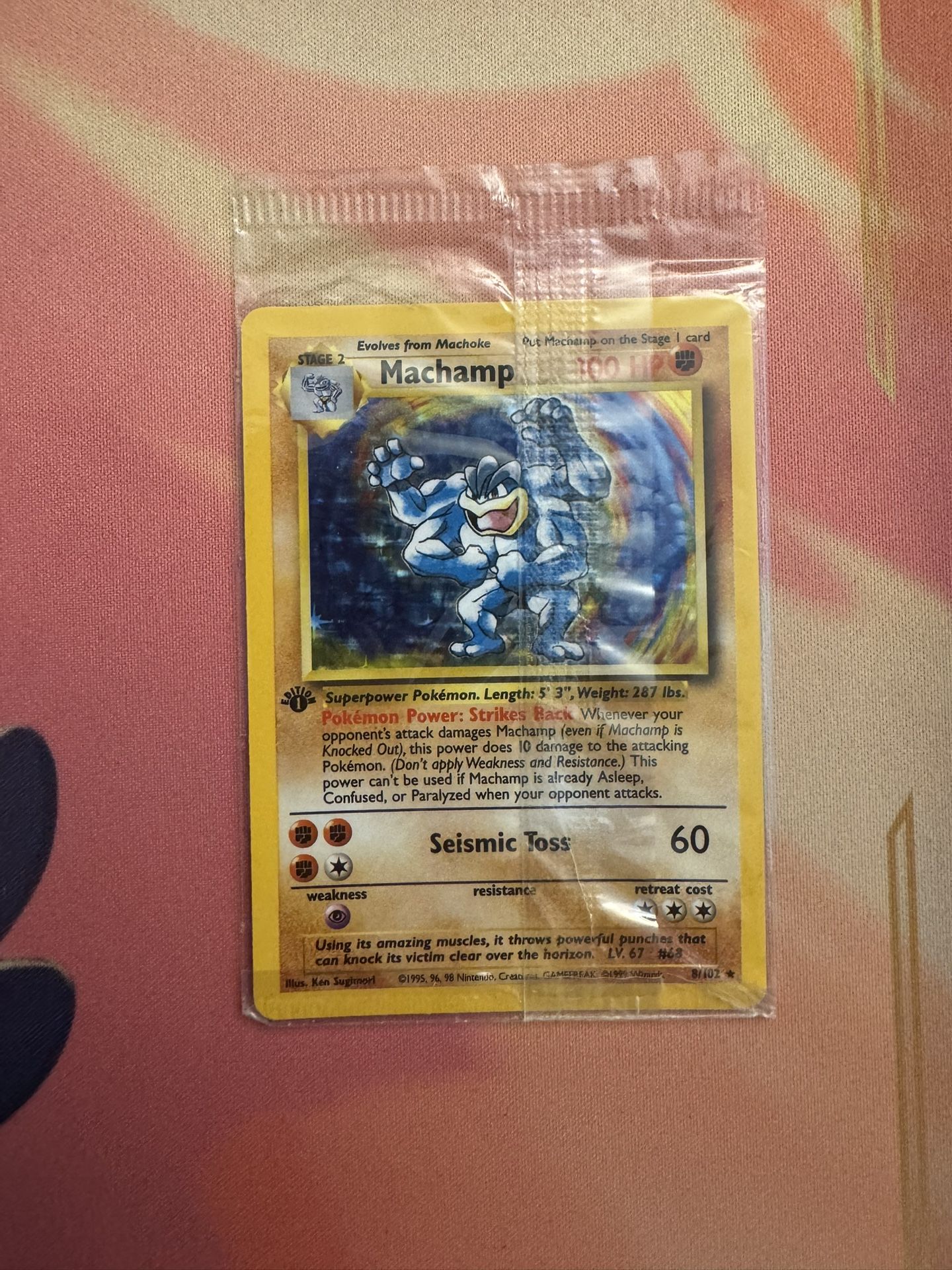Pokemon Machamp Sealed Promo 1st Edition