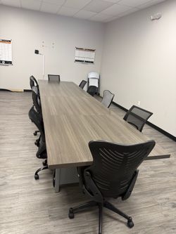 Conference Table with 8 chairs