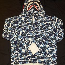 Baby blue Bape hoodie