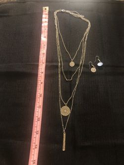 925 necklace and earrings