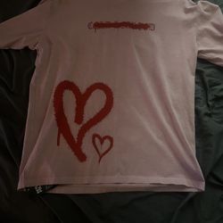 Heart Pattern Graphic Tee