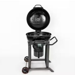 22.5 in. SmartTemp Kettle Charcoal Grill in Black with Stand