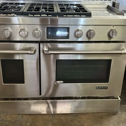 JENN AIR 48”WIDE ALL GAS RANGE STOVE STAINLESS STEEL 