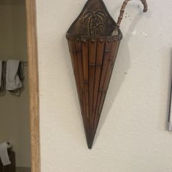 Umbrella Holder Made A Bamboo Antique