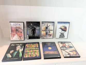 8 Movie DVD Bundle - Apocalypto, Full Metal Jacket, Man On Fire, 3:10 To Yuma, more