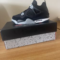 Jordan 4 Black Canvas