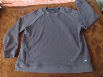 Janji Pullover Womens XL Blue Circuit Knit Sweatshirt Long Sleeve Crew