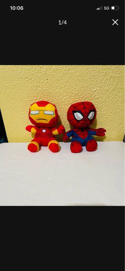 Spider-Man and Iron-Man Plush 7"