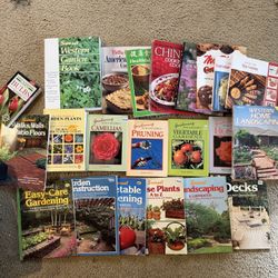 22x Vintage Cooking & Gardening Books Lot
