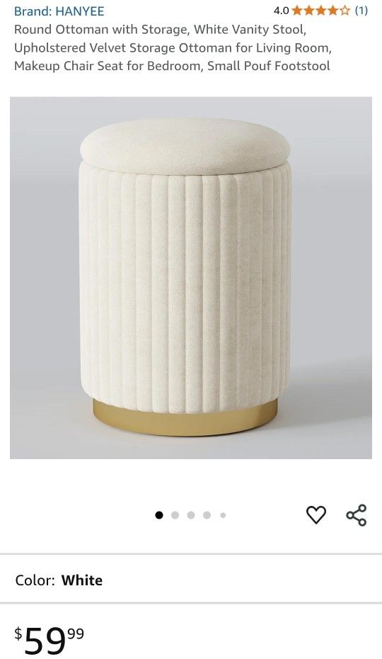 Small Storage Ottoman