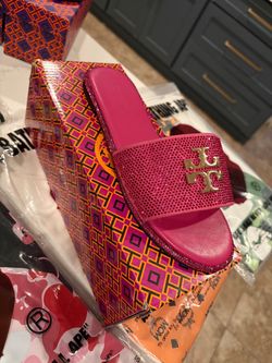 Tory Burch Crystal Slide Sandals