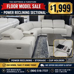 Power Reclining Sectional with Storage 🚚WE DELIVER🚚