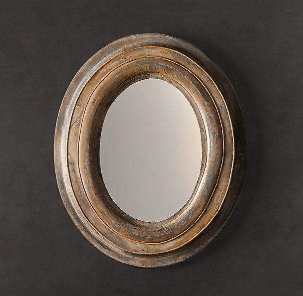 Restoration Hardware Salvaged Oval Mirror