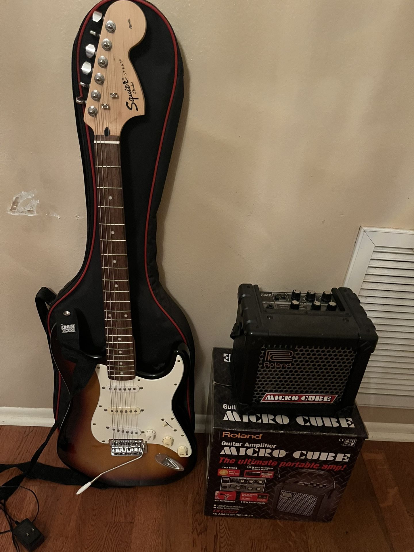 Fender Electric Guitar + Amp For Sale